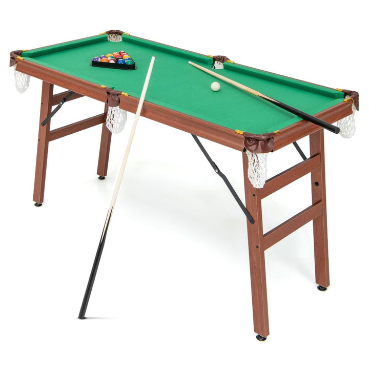 138 cm Folding Pool Table with Cues and Balls, product view 2