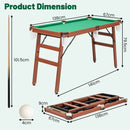 138 cm Folding Pool Table with Cues and Balls, product view 4