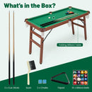 138 cm Folding Pool Table with Cues and Balls, product view 9