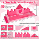 14-Piece Pink Modular Kids Play Couch – Pink product view 5