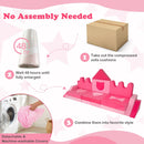 14-Piece Pink Modular Kids Play Couch – Pink product view 10