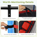 140 cm Toddler Trampoline with Enclosure Net – frame zipper fasteners and bungee cords