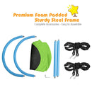 Padded frame sections, cover and ropes
