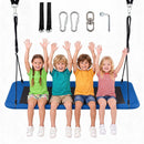 Navy rectangular swing and supplied hanging fittings