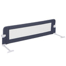 152 cm Folding Mesh Bed Rail with Adjustable Strap – Grey – product view