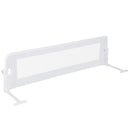 152 cm Folding Mesh Bed Rail with Adjustable Strap – White – product view