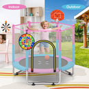 Indoor and outdoor trampoline settings