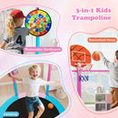 Basketball, sticky-ball target and jumping play