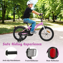 18-Inch Kids Bike with Training Wheels – Purple – Training wheels and reflectors