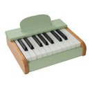 18-Key Wooden Kids Piano with Music Stand: green keyboard hero