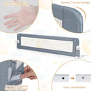 180 cm Folding Bed Rail with Adjustable Strap – Grey – detail view