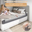180 cm Folding Bed Rail with Adjustable Strap – Grey – detail view