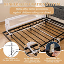 180 cm Folding Bed Rail with Adjustable Strap – White – detail view