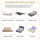 180 cm Folding Bed Rail with Adjustable Strap – White – detail view