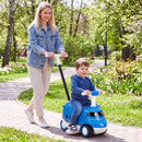 Adult-guided ride-on play – Blue