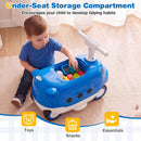 Under-seat storage compartment – Blue