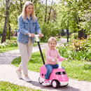 Adult-guided ride-on play – Pink