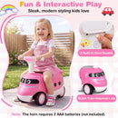 Horn sounds and two-AAA battery requirement – Pink