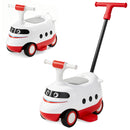 Push car with handle attached and removed – Red