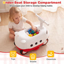 Under-seat storage compartment – Red
