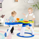 Blue activity centre with revolving seat