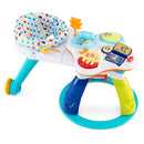 White activity centre with musical tabletop and seat