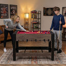 3-in-1 Swivel Foosball, Pool and Table Tennis Set, Brown, view 1