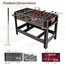 3-in-1 Swivel Foosball, Pool and Table Tennis Set, Brown, view 4