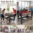 3-in-1 Swivel Foosball, Pool and Table Tennis Set, Brown, view 9