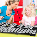 30-Note Folding Glockenspiel with Carry Bag: musical play with adult supervision