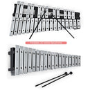 30-Note Folding Glockenspiel with Carry Bag: open and folded instrument