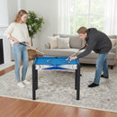 6-in-1 Family Games Table, Blue/Black/White, view 1