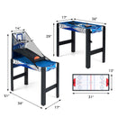 6-in-1 Family Games Table, Blue/Black/White, view 11