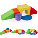 6-Piece Velvet Foam Climbing Play Set – Red – product view