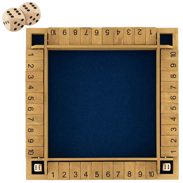 60cm Wooden Shut the Box Game, Natural, view 3