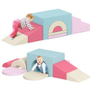 7-Piece Foam Climbing Set with Arches and Floor Mat – Pink – detail view