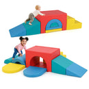 7-Piece Foam Climbing Set with Arches and Floor Mat – Red – detail view