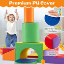 7-Piece Foam Climbing Set with Arches and Floor Mat – Yellow – detail view