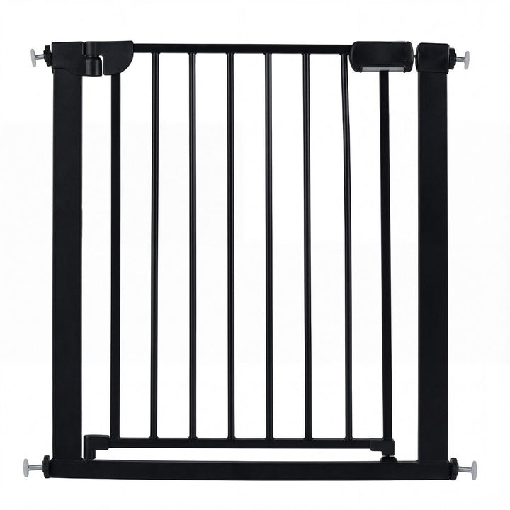 75–82 cm Auto-Close Metal Door Gate – Black – product view