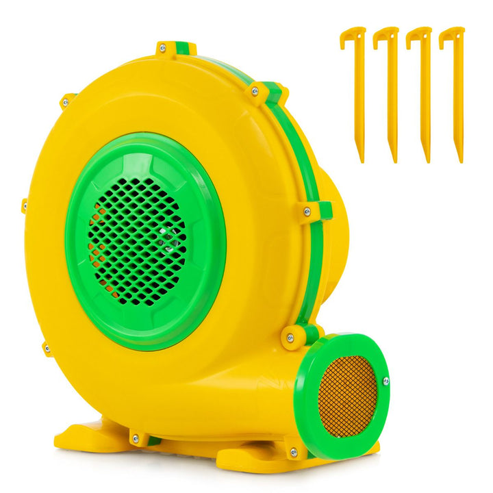 950W Electric Air Blower for Inflatables – Blower and four included ground stakes