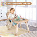 Coffee convertible high chair, child chair and table setting