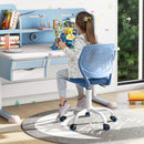 Adjustable Armless Kids Desk Chair with Padded Seat – Blue, view 1