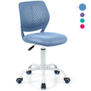 Adjustable Armless Kids Desk Chair with Padded Seat – Blue, view 3