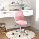 Adjustable Armless Kids Desk Chair with Padded Seat – Light Pink, view 1
