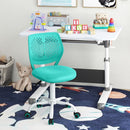 Adjustable Armless Kids Desk Chair with Padded Seat – Green, view 1