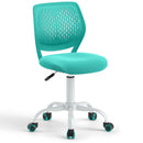 Adjustable Armless Kids Desk Chair with Padded Seat – Green, view 2