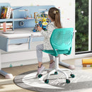 Adjustable Armless Kids Desk Chair with Padded Seat – Green, view 5