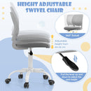 Adjustable Armless Kids Desk Chair with Padded Seat – Grey, view 3