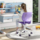 Adjustable Armless Kids Desk Chair with Padded Seat – Purple, view 1