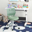 Adjustable Armless Kids Desk Chair with Padded Seat – Light Green, view 1